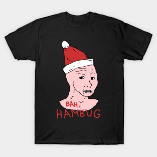 Bah Hambug Wojak Meme Man Xmas T-Shirt